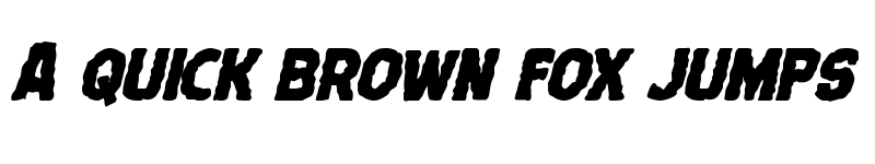 Preview of Terror Babble Bold Italic Bold Italic font