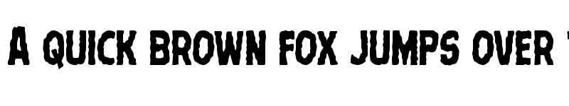 Preview of Terror Babble Condensed Condensed font