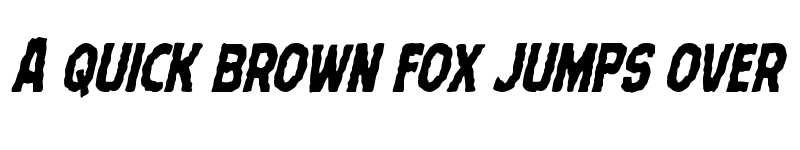 Preview of Terror Babble Condensed Italic Condensed Italic font