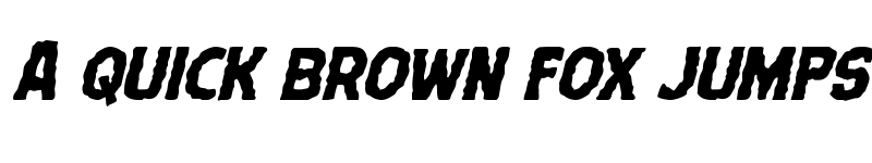 Preview of Terror Babble Italic Italic font