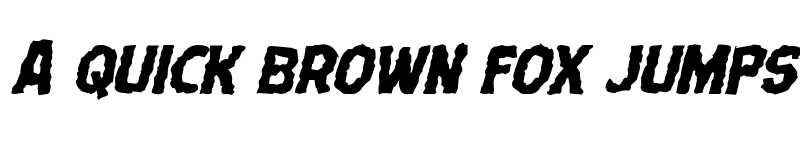 Preview of Terror Babble Mangled Italic Italic font