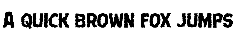 Preview of Terror Babble Mangled Regular font