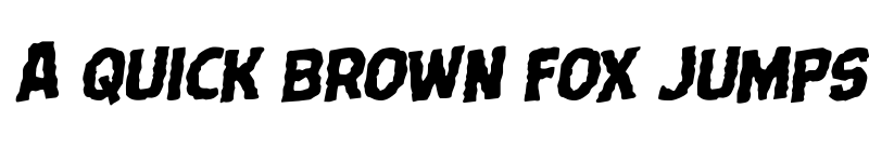 Preview of Terror Babble Rotalic Italic font