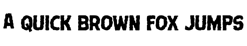 Preview of Terror Babble Staggered Regular font