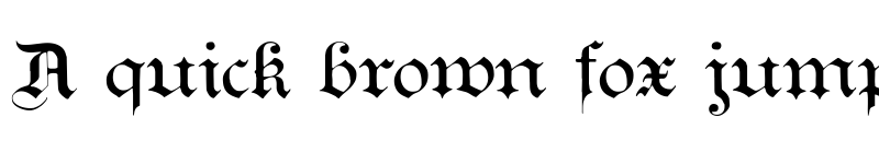 Preview of Teutonic No1 DemiBold font