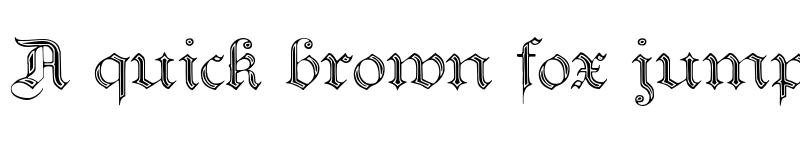 Preview of Teutonic No2 DemiBold font