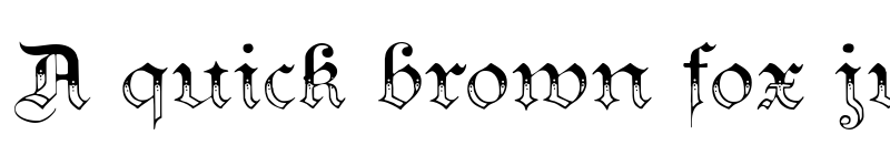 Preview of Teutonic No3 DemiBold font