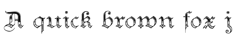 Preview of Teutonic No4 DemiBold font