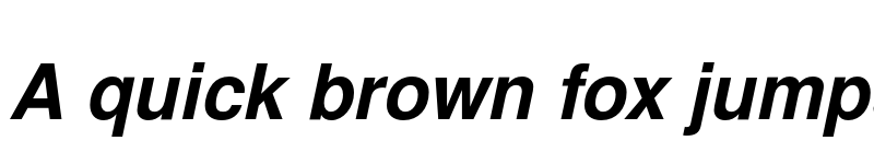 Preview of TeX Gyre Heros Bold Italic font