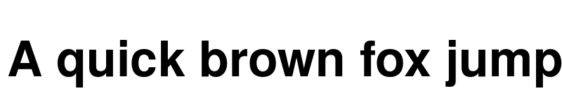 Preview of TeX Gyre Heros Bold font