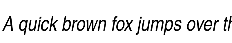 Preview of TeX Gyre Heros Cn Italic font