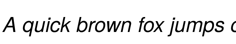 Preview of TeX Gyre Heros Italic font