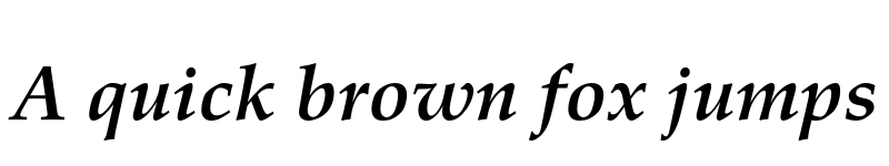 Preview of TeX Gyre Pagella Bold Italic font