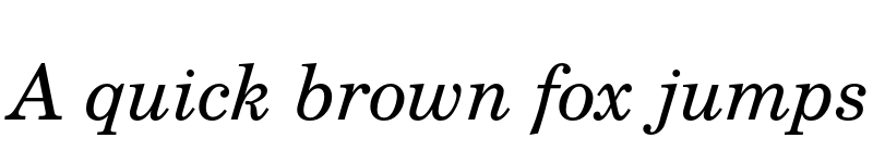 Preview of TeX Gyre Schola Italic font