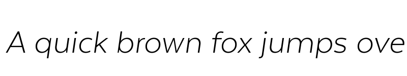 Preview of Texta Alt Light Italic font
