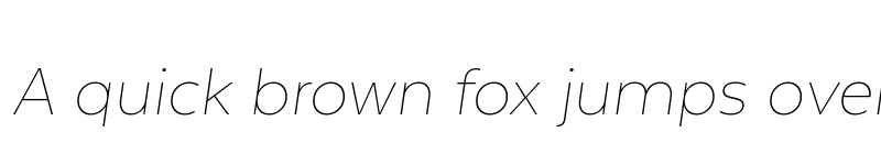 Preview of Texta Alt Thin Italic font