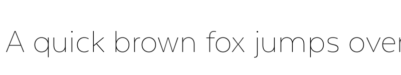 Preview of Texta Alt Thin font