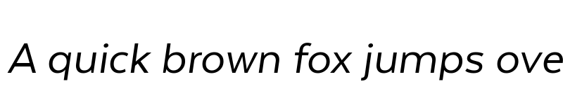 Preview of Texta Italic font