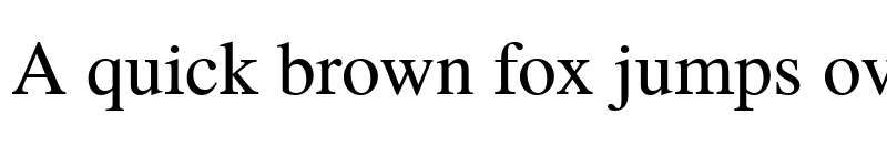 Preview of TGRoman Regular font