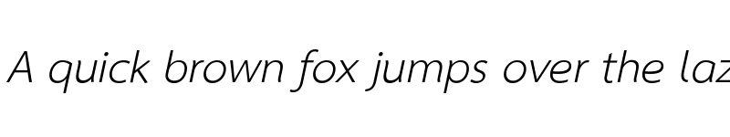 Preview of TH SarabunPSK Italic font