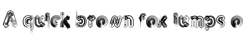 Preview of TH3 MACHINE Regular font