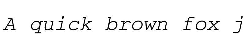 Preview of Thabit Oblique font