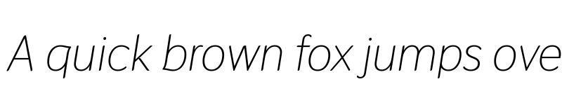 Preview of Thasadith Italic font