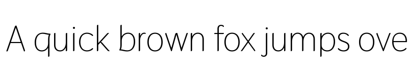 Preview of Thasadith Regular font