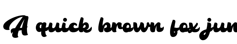 Preview of The Bambank Script Regular font