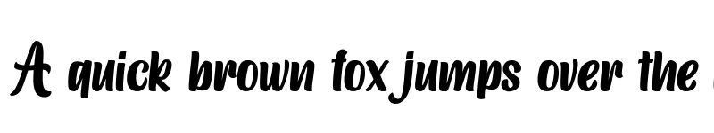 Preview of The Bigger The Better Regular font