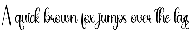 Preview of The Black Regular font