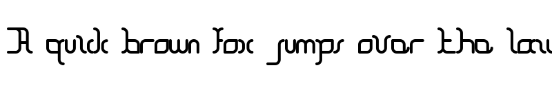 Preview of The Block Regular font