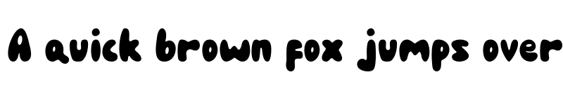 Preview of The Bonbon Regular font