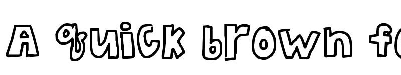 Preview of the bubble letters Regular font