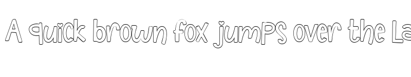 Preview of The Crafty ! Outline Outline font