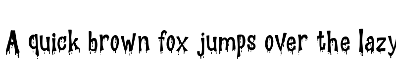 Preview of The crot blood Regular font