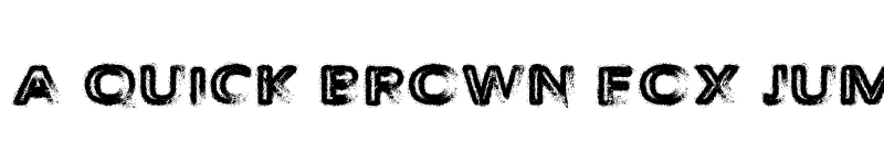 Preview of The Decompozed Regular font