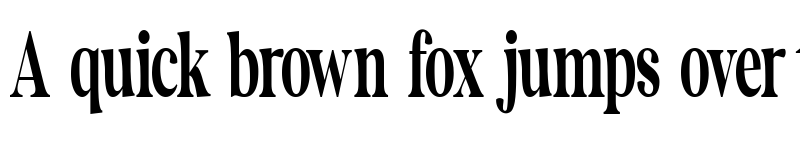 Preview of The Documentary Condensed Condensed Regular font