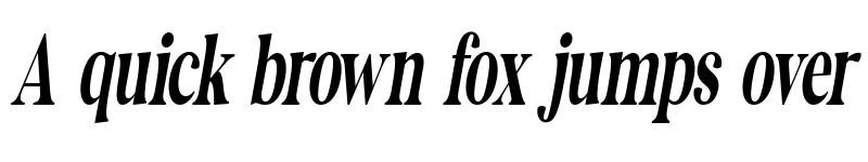 Preview of The Documentary Condensed Itali Condensed Italic font