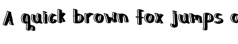 Preview of The End Regular font