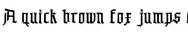 Preview of The End. Regular font