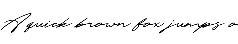 Preview of The Excited Regular font