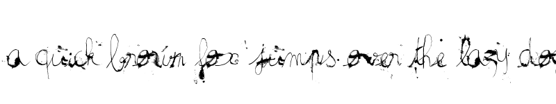 Preview of the haine au carre ! Regular font