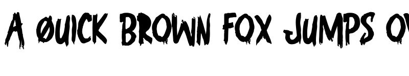 Preview of The Incredible Demon Regular font