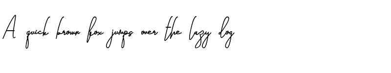 Preview of The Quick Regular font