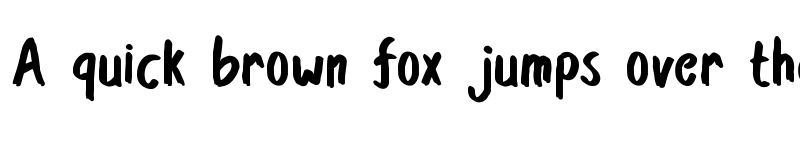 Preview of The Quickly Regular font