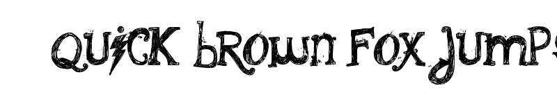 Preview of the quiet scream Regular font