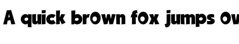 Preview of The Rainbow Regular font