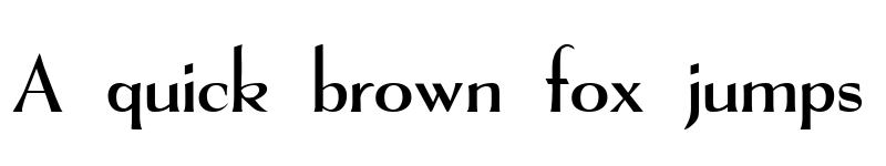 Preview of The Real Font Regular font