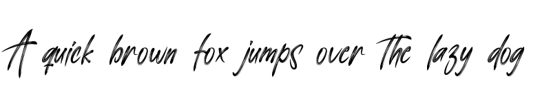 Preview of The Romantic Regular font